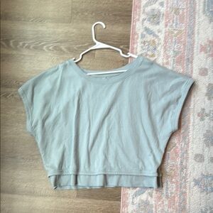 Athleta Seafoam green Boxy Short Sleeve Tee size large